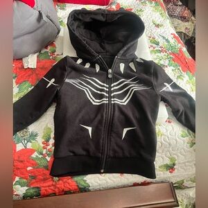 Marvel Black and White Kids Hoodie New no tags Size 4-5 years